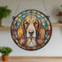 Basset Hound Stained Glass Effect Suncatcher
